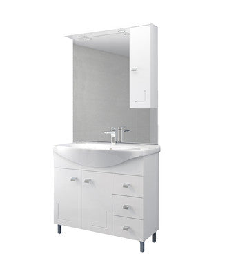 no brand mobile bagno bianco eva cm 105 completo