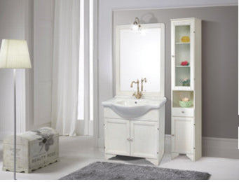 no brand mobile bagno duchessa cm 85x49x201h finitura bianco decape