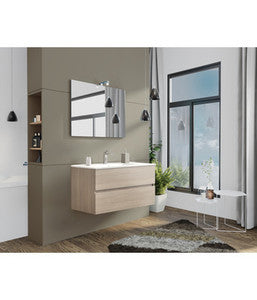 no brand mobile bagno sospeso new splash 105 cm rovere fumo