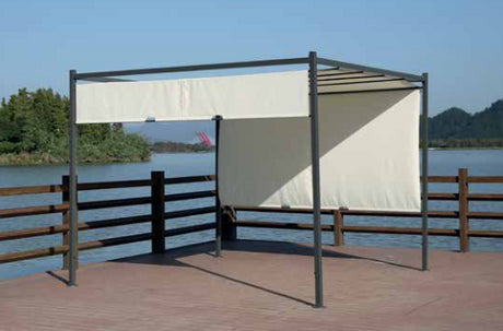 no brand pergola itaca con telo scorrevole metri 3x3 yf 3850p