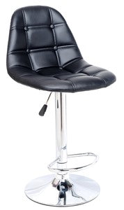 no brand sgabello girevole button colore nero