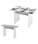 no brand tavolo consolle cm 3570x120x75h biancocemento