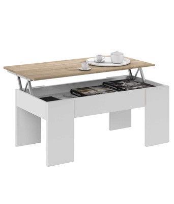 no brand tavolo elevabile 50x100x45h biancorovere