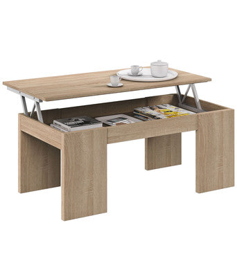 no brand tavolo elevabile 50x100x45h rovere