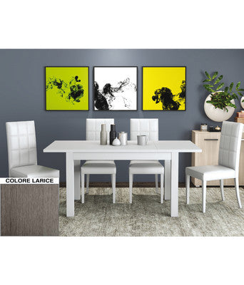 no brand tavolo estendibile firenze cm 70x110150 larice grigio