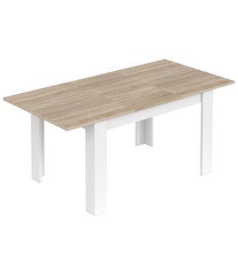 no brand tavolo estendibile kendra cm 90x140190x78h roverebianco