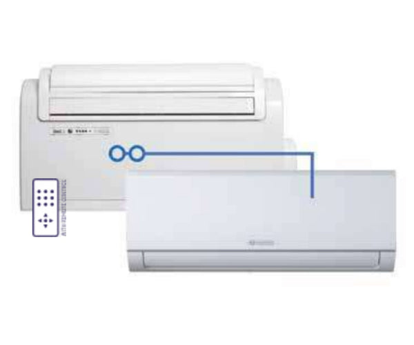 Olimpia Splendid Dual Split Air Conditioner Unico Twin Master Series + Unico  Twin Wall S1 9+9 Without Outdoor Unit R410a 9000+9000 Code 01273 + 01996