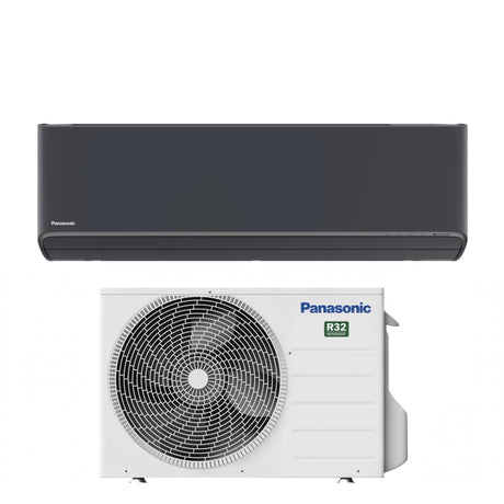 panasonic area occasioni climatizzatore condizionatore panasonic inverter serie etherea dark 12000 btu cs xz35xkew h r 32 wi fi integrato colore grigio grafite ao988