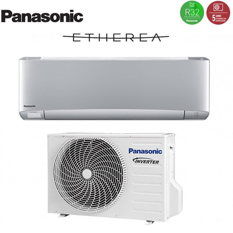 panasonic climatizzatore condizionatore panasonic inverter serie etherea silver 18000 btu cs xz50vkew r 32 wi fi optional integrato colore argento ean 8059657002587
