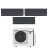panasonic climatizzatore condizionatore panasonic trial split inverter serie etherea dark 7912 con cu 3z52tbe r 32 wi fi integrato colore grigio grafite 7000900012000