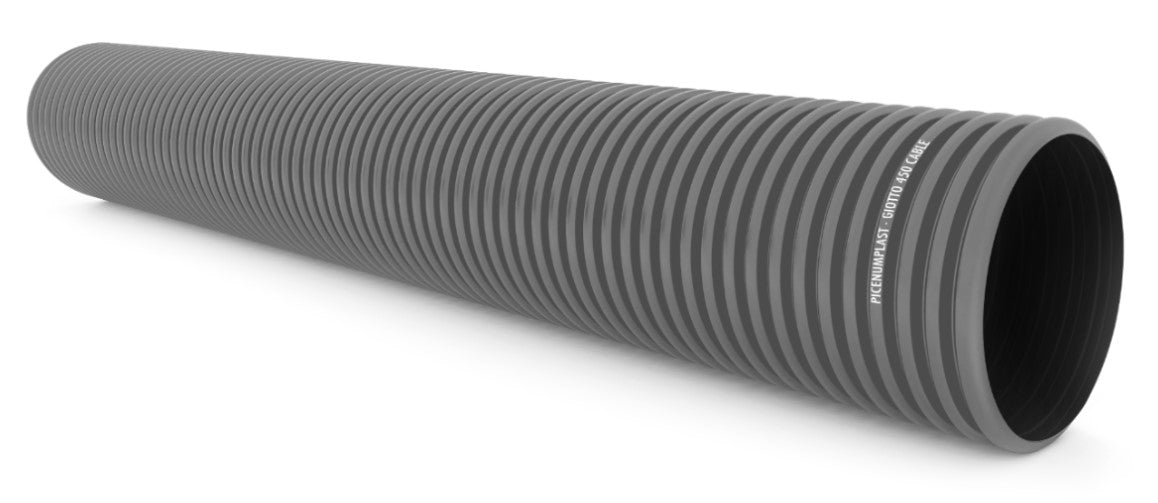 picenum plast tubo corrugato grigio nero picenum plast 50 metri 40 mm