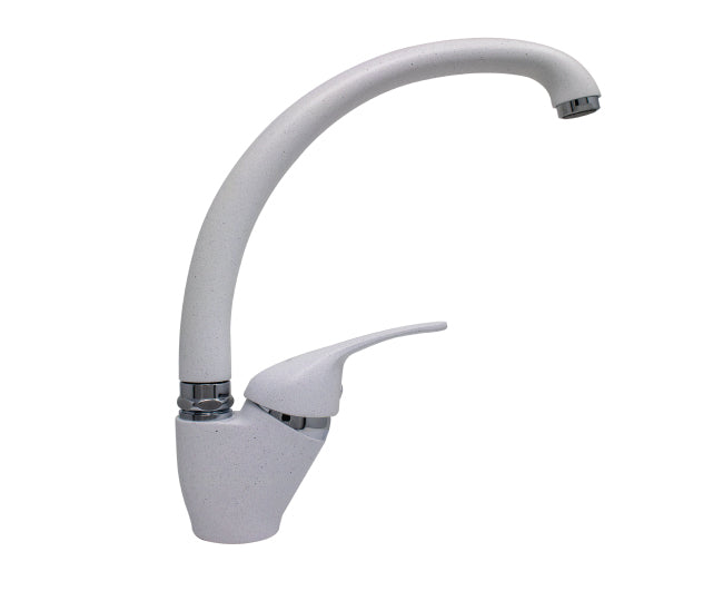 porta e bini monocomando lavello portabini con canna alta conca modello granito bianco codice pb470grbi ean 8059173995981