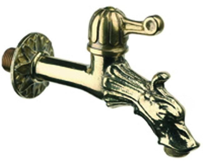 r m manfredi anticendio rubinetto artistico in ottone con leva manfredi con uscita filetto maschio 34 e rompigetto svitabile modello 12 codice cr6001 ean 8058368995980