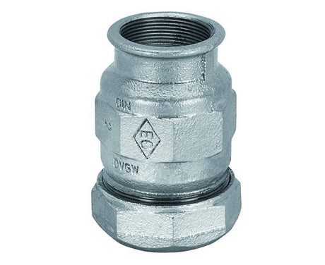 raccorderia atusa giunto filettato femmina zincato raccordo filettato in ghisa malleabile a cuore bianco modello 2 codice 7102 ean 8435049323315