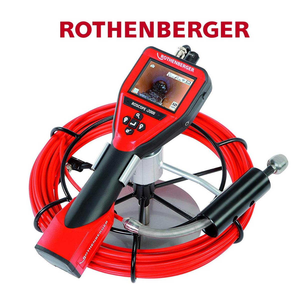 rothenberger set videocamera per ispezione rothenberger modello roscope i200 modul 2516 modul tec 09m