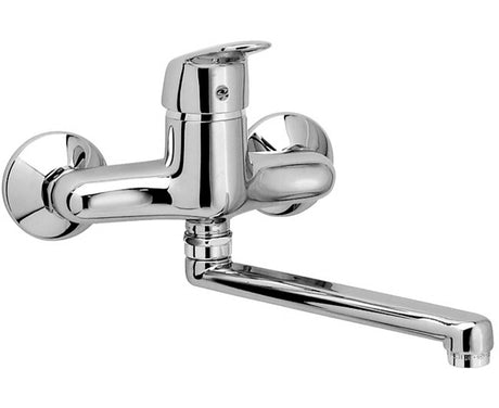 rubinetteria eurorama monocomando lavello a parete eurorama serie kappa codice k400 ean 8059173994298