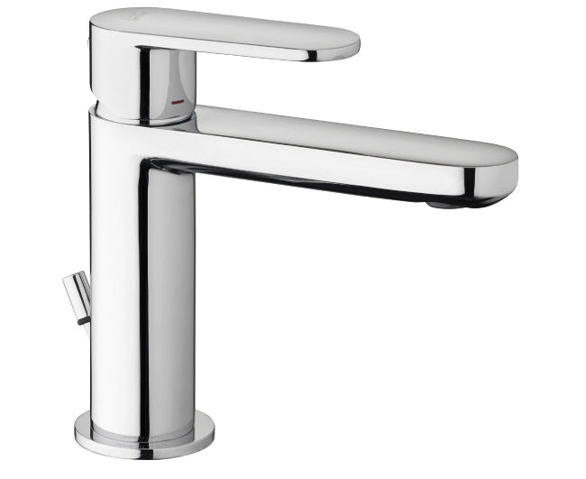 rubinetteria paffoni miscelatore paffoni serie candy monocomando per lavabo con 1 foro codice ca 075 finitura cromata con scarico automatico 114g ean 8020913564293