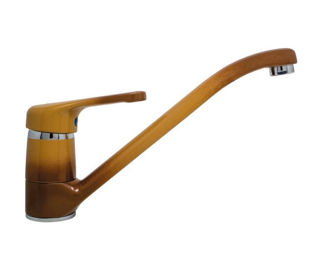 rubinetteria paffoni miscelatore paffoni serie nettuno monocomando per lavello monoforo colore terra di francia codice nt182p con canna fusa ean 8020913079711