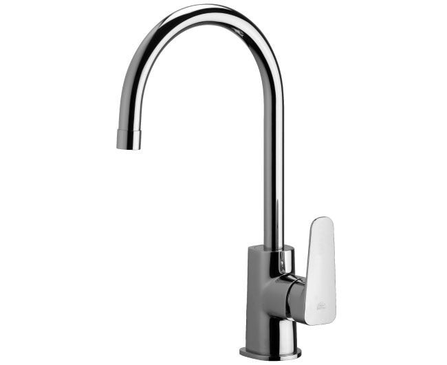 rubinetteria paffoni miscelatore paffoni serie sly monocomando per lavello monoforo colore cromato codice sy181 con canna tubo ean 8020913070169