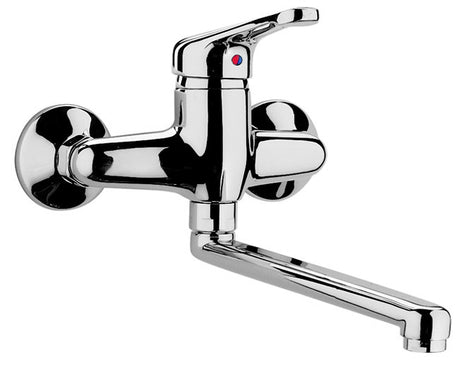 rubinetteria paffoni monocomando lavello a muro paffoni serie pegaso modello bianco codice nt400b ean 8020913083008