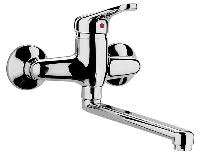 rubinetteria paffoni monocomando lavello a muro paffoni serie pegaso modello cromato codice nt400 ean 8020913466337