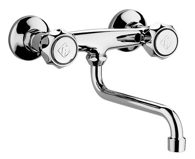 rubinetteria paffoni rubinetto miscelatore paffoni per lavello serie danubio tipologia doppio comando con 2 fori diametro dellattacco 12 ean 8020913080373