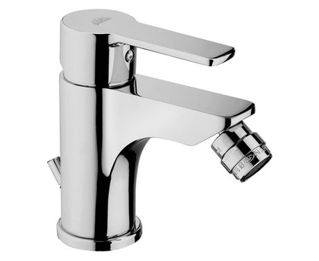 rubinetteria paffoni rubinetto miscelatore paffoni serie red per bidet monocomando con 1 foro finitura cromata codice red135 con scarico automatico 114g ean 8020913090723