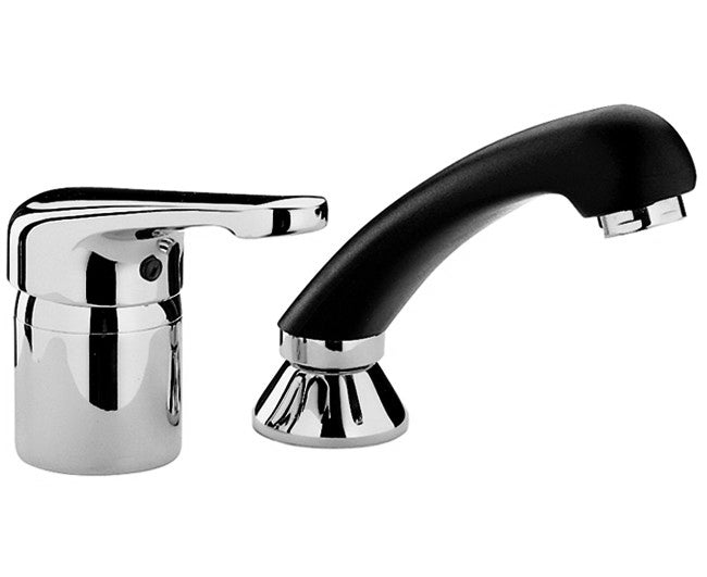 rubinetteria paffoni rubinetto monocomando paffoni con due fori serie nettuno con doccetta estraibile codice nt210 ean 8020913062034