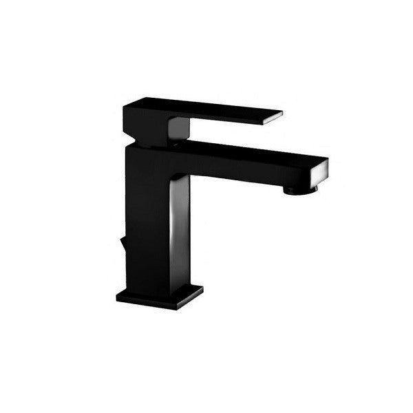 rubinetteria paffoni rubinetto paffoni per lavabo serie elle monocomando con 1 foro colore nero opaco codice el075 con scarico incluso ean 8020913545179