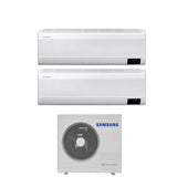 samsung climatizzatore condizionatore samsung dual split inverter serie cebu 1212 btu con aj068txj3kgeu r 32 wi fi integrato 1200012000 novita