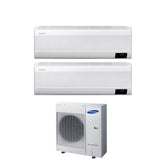 samsung climatizzatore condizionatore samsung dual split inverter serie cebu 1218 btu con aj100txj5kgeu r 32 wi fi integrato 1200018000 novita
