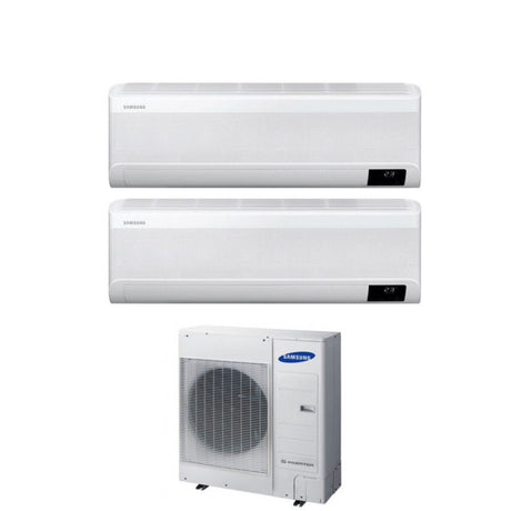samsung climatizzatore condizionatore samsung dual split inverter serie cebu 1218 btu con aj100txj5kgeu r 32 wi fi integrato 1200018000 novita