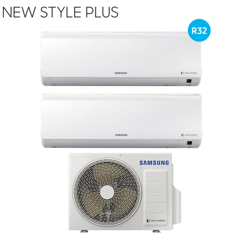 samsung climatizzatore condizionatore samsung dual split inverter serie new style plus 79 con aj050ncj r 32 70009000 ean 8059657019288