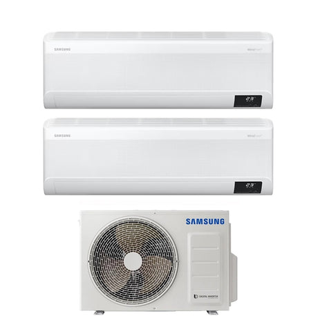 samsung climatizzatore condizionatore samsung dual split inverter serie windfree elite 99 con aj052txj3kgeu r 32 wi fi integrato 90009000