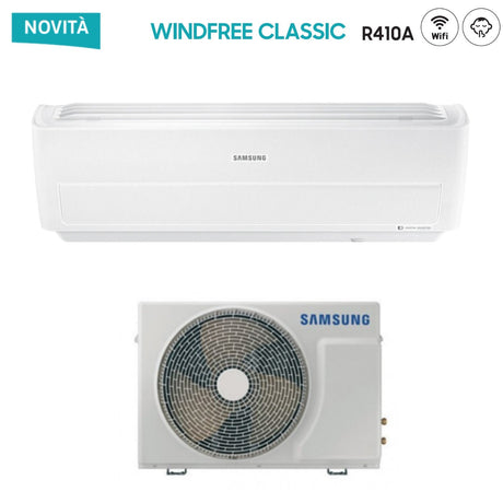 samsung climatizzatore condizionatore samsung inverter serie windfree classic 24000 btu ar24nspxbwkneu r 410 wi fi integrato ean 8059657006158