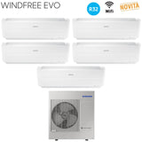 samsung climatizzatore condizionatore samsung penta split inverter serie windfree evo 99999 con aj100rcj r 32 wi fi integrato 90009000900090009000 novita 2019