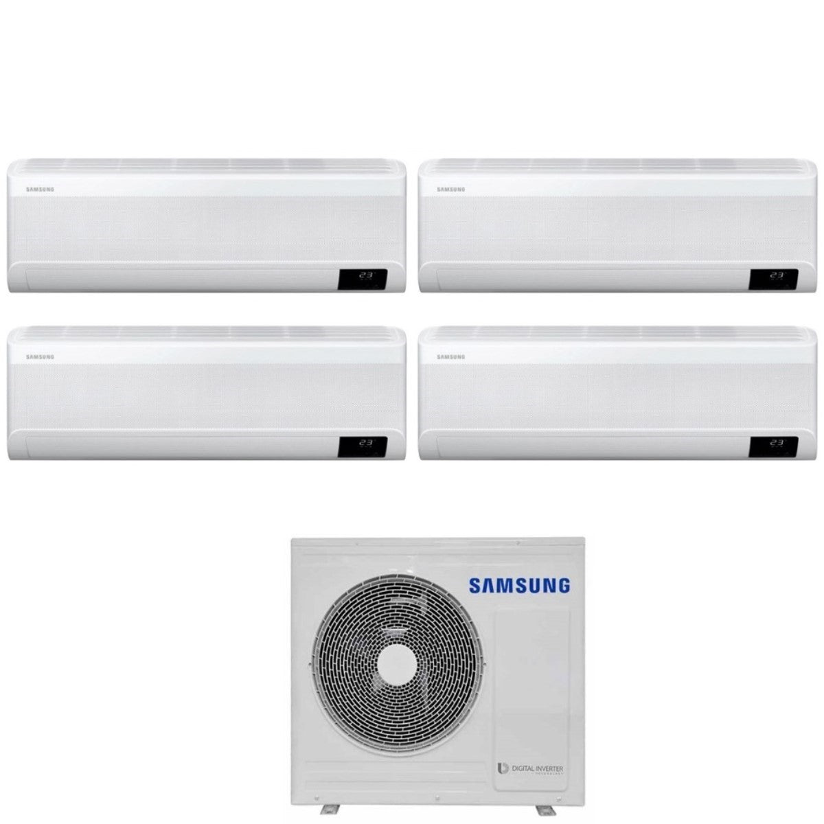 samsung climatizzatore condizionatore samsung quadri split inverter serie cebu 79912 btu con aj080txj4kg r 32 wi fi integrato 70009000900012000 novita