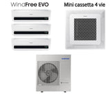 samsung climatizzatore condizionatore samsung quadri split inverter serie windfree evo 700070007000 mini cassetta a 4 vie windfree 12000 con aj100rcj r 32 wi fi integrato con pannello e telecomando incluso 77712