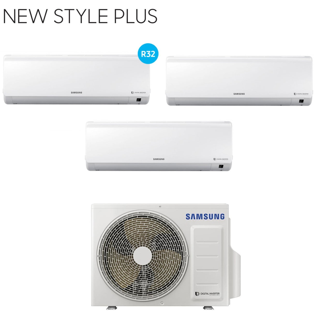 samsung climatizzatore condizionatore samsung trial split inverter serie new style plus 9918 con aj068rcj r 32 9000900018000 novita