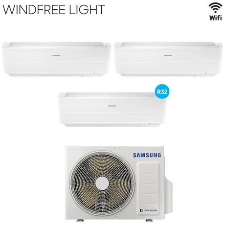 samsung climatizzatore condizionatore samsung trial split inverter serie windfree light 999 con aj068rcj r 32 wi fi integrato 900090009000