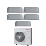 toshiba climatizzatore condizionatore toshiba penta split inverter serie haori 1010101010 99999 ras 5m34u2avg e r 32 wi fi integrato 1000010000100001000010000 90009000900090009000 grigio chiaro