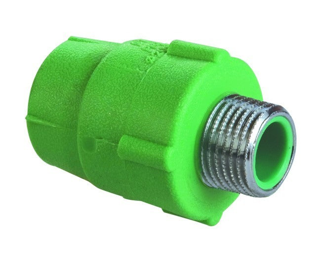 wavin giunto filettato maschio polipropilene wavin per tubi pn20 modello 63x2 codice ma63m6 ean 8033758031363