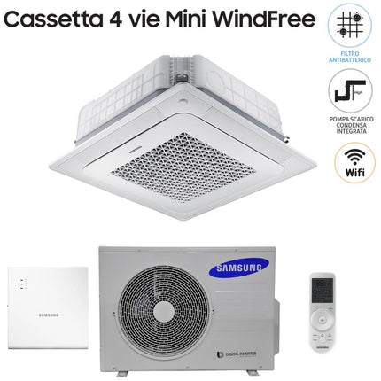 immagine-10-samsung-climatizzatore-condizionatore-samsung-mini-cassetta-4-vie-windfree-18000-btu-ac052nnndkh-r-410-wi-fi-optional-con-telecomando-wireless-e-pannello-incluso