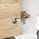 easycomfort easycomfort mobile porta tv con ante e cassetto per tv fino a 60 in mdf bianco e legno 160x40x45cm