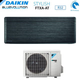 daikin climatizzatore condizionatore daikin bluevolution inverter serie stylish blackwood 9000 btu ftxa25at r 32 wi fi integrato classe a nero
