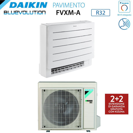 daikin climatizzatore condizionatore daikin bluevolution perfera a pavimento 9000 btu fvxm25a r 32 wi fi integrato telecomando a infrarossi incluso garanzia italiana novita