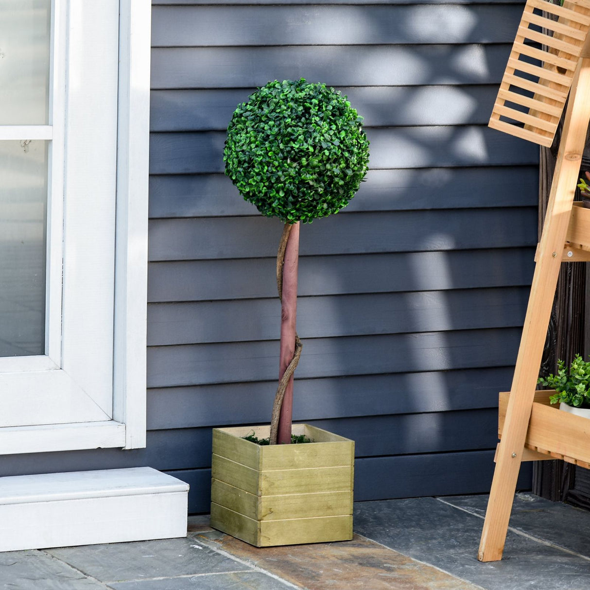 easycomfort easycomfort alberello bosso artificiale con vaso pianta finta altezza 87cm ean 8054111845199