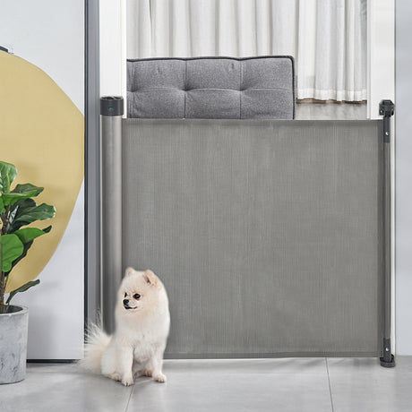 easycomfort easycomfort barriera di sicurezza per cani estensibile fino 140cm per porte e scale