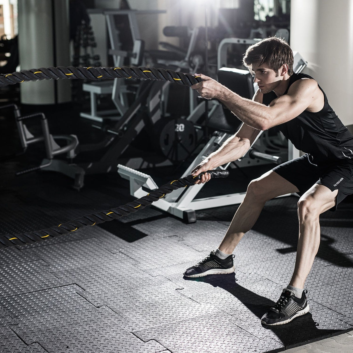 easycomfort easycomfort battle rope corda fune da allenamento forza fitness 38mm lunghezza 9m ean 8054111844574