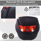 easycomfort easycomfort bauletto baule universale posteriore per moto scooter motorini in pp 41 x 40 x 30 cm 30l nero ean 8054111842754